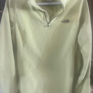 The North Face Pale Yellow Half-Zip Pullover